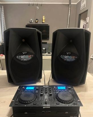 Console Gemini + 2 casse Cromo
