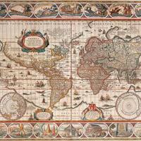 "MAPPAMONDO DELL’ANNO 1650” - nuovissimo -