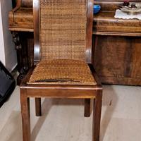 6 seggiole in legno massello