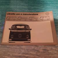 libretto uso manutenzione Volkswagen T2 anni '60 