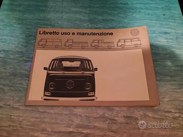 libretto uso manutenzione Volkswagen T2 anni '60 