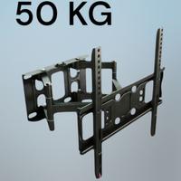 Staffa TV a muro con braccio snodabile 26–55”