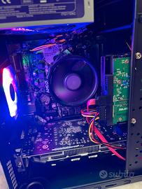 Pc gaming ryzen, gtx 1050ti, 12gb ram, ssd m2
