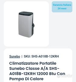 Climatizzatore Portatile Sunebo