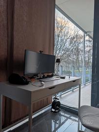 scrivania con cassetti 130x60