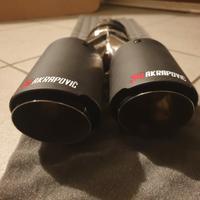 TERMINALE DOPPIO SCARICO AKRAPOVIC  CARBONIO 