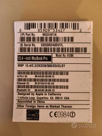 MacBookPro non funzionante per pezzi di ricambio