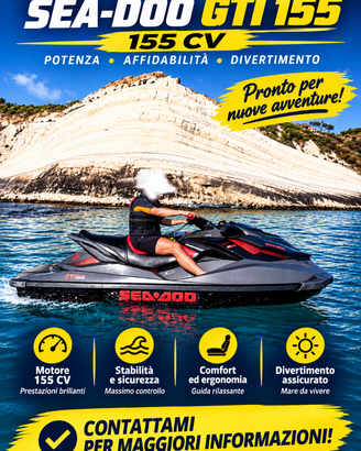 Jet Sky Seadoo Gti Limited 155 cv