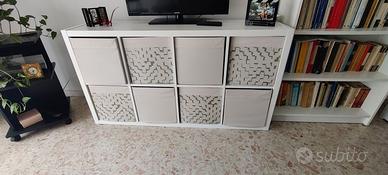 Mobiletto soggiorno Ikea Kallax Con 8 cassetti  po