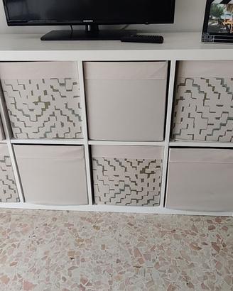 Mobiletto soggiorno Ikea Kallax Con 8 cassetti  po