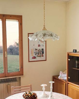 Lampadario vintage in cristallo