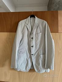 Blazer Uomo taglia 50 grigio righe sottili