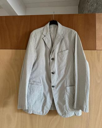 Blazer Uomo taglia 50 grigio righe sottili