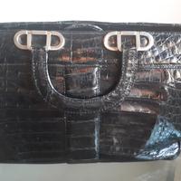 Borsa da donna in vero coccodrillo alligatore