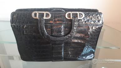 Borsa da donna in vero coccodrillo alligatore