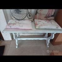 panca tavolino shabby chic 