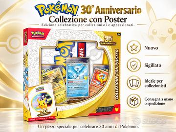 Pokémon 30° Anniversario Collezione con Poster