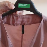 Vestito in satin, crepes, nuovissimo, S/M,Benetton