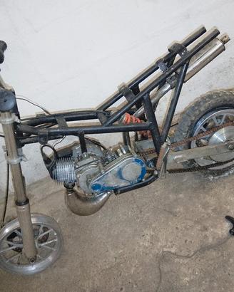 minimoto  accensiome a  corda 