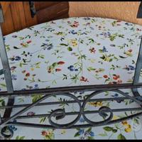 portavaso in ferro battuto 