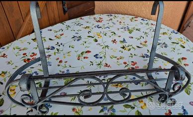 portavaso in ferro battuto 