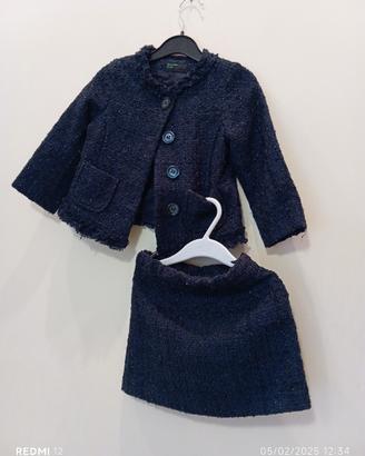 completo bimba giacca e gonna Benetton Class 