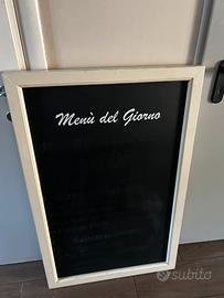 Lavagna grande da parete per menù