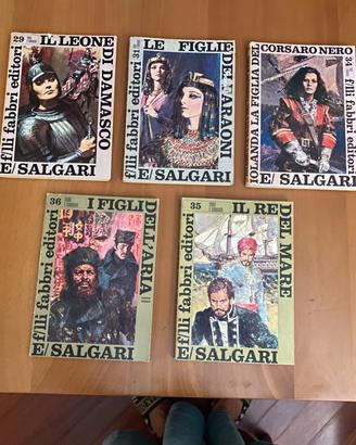 5 volumi Fabbri Editore - anno 1968 Emilio Salgari