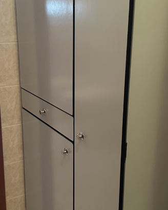 Scarpiera Armadio Vintage Celeste 76x35 h141 cm