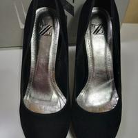 Scarpe donna, Decolletè nere, in suede, 37, NUOVE
