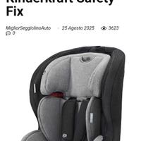 Kinderkraft seggiolino auto safety fix 9-36 kg