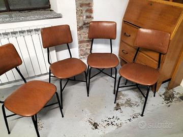 4 sedie Modernariato 