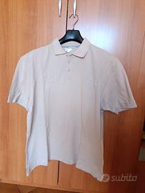 Polo ecru manica corta Domyos