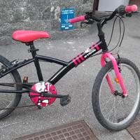 Bici Bambina Nera e Fucsia 20 pollici 