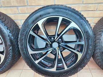 4 CERCHI IN LEGA 17" + GOMME NEVE HANKOOK 215/55