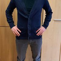 Cardigan pesante golfino blu Jules M