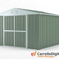 Box struttura lamiera Acciaio 327x307 verde