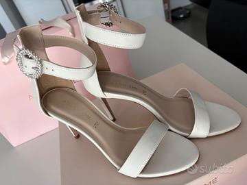 Scarpa decoltè cerimonia avorio