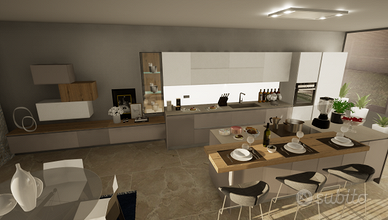 Cucina ARREDO3 mod. KALÌ con ISOLA – Nuova imball.