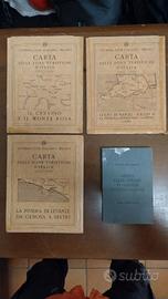 antiche carte geografiche TCI e guida TCI 1930