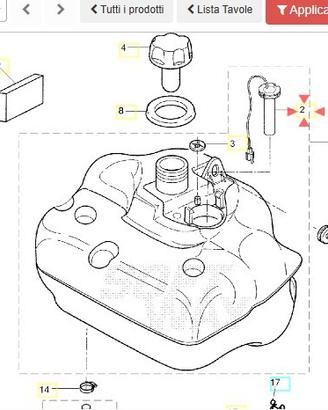 Sonda livello carburante Yamaha BW'S Next Generati
