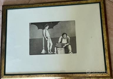 Eva fischer acquaforte quadro