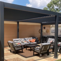 Pergola bioclimatica 8x4 metri LED RGB motorizzata