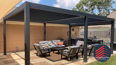 Pergola bioclimatica 8x4 metri LED RGB motorizzata