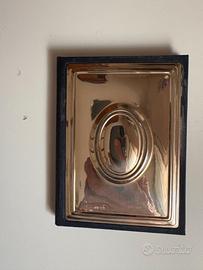 Rubrica telefonica tascabile con lamina in argento