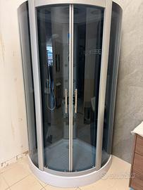 Box doccia angolare idromassaggio multifunzione