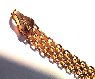 Braccialetto oro 14K vintage cm 18