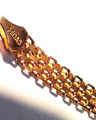 Braccialetto oro 14K vintage cm 18