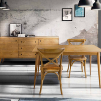 Tavolo Estensibile in Abete Massello Spazzolato