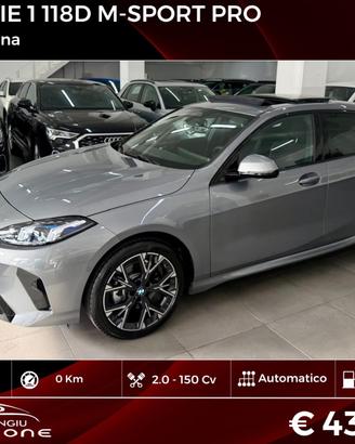 Bmw SERIE 1 118d MSport Pro FINANZIABILE